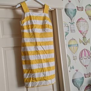 Ann Taylor yellow striped summer dress